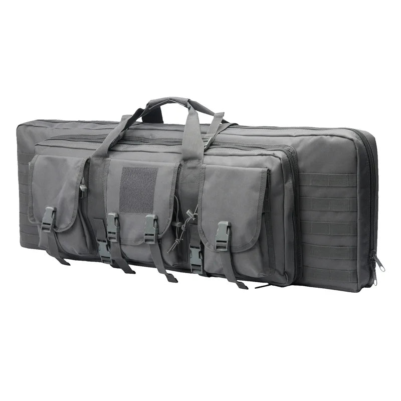 LQARMY Tactical Double Rifle Case With Molle Hunting Backpack