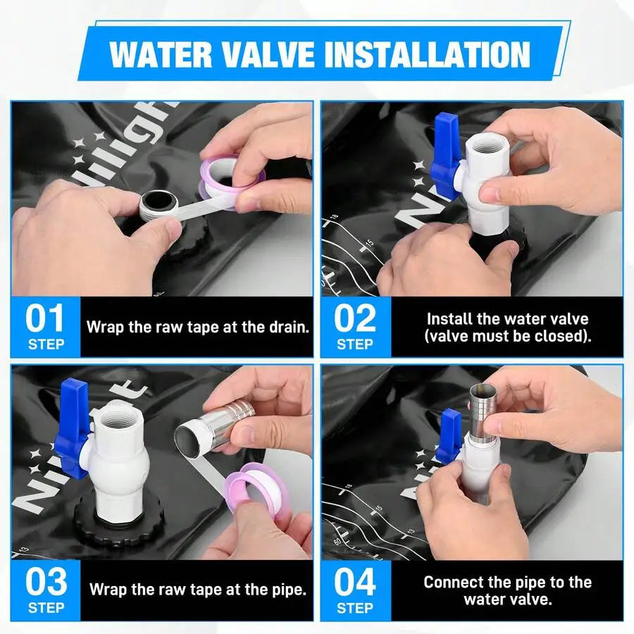 Nilight Collapsible Potable Water Storage Bladder Container
