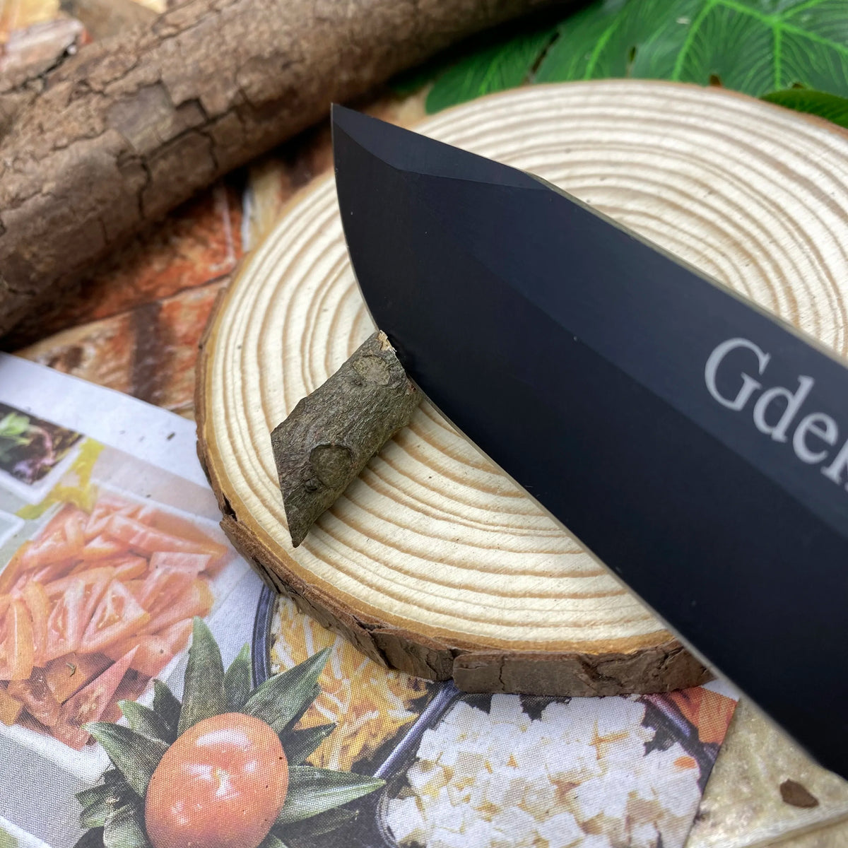 Gdekls Stainless Steel Fixed Blade Outdoor Survival Knife With Sheath
