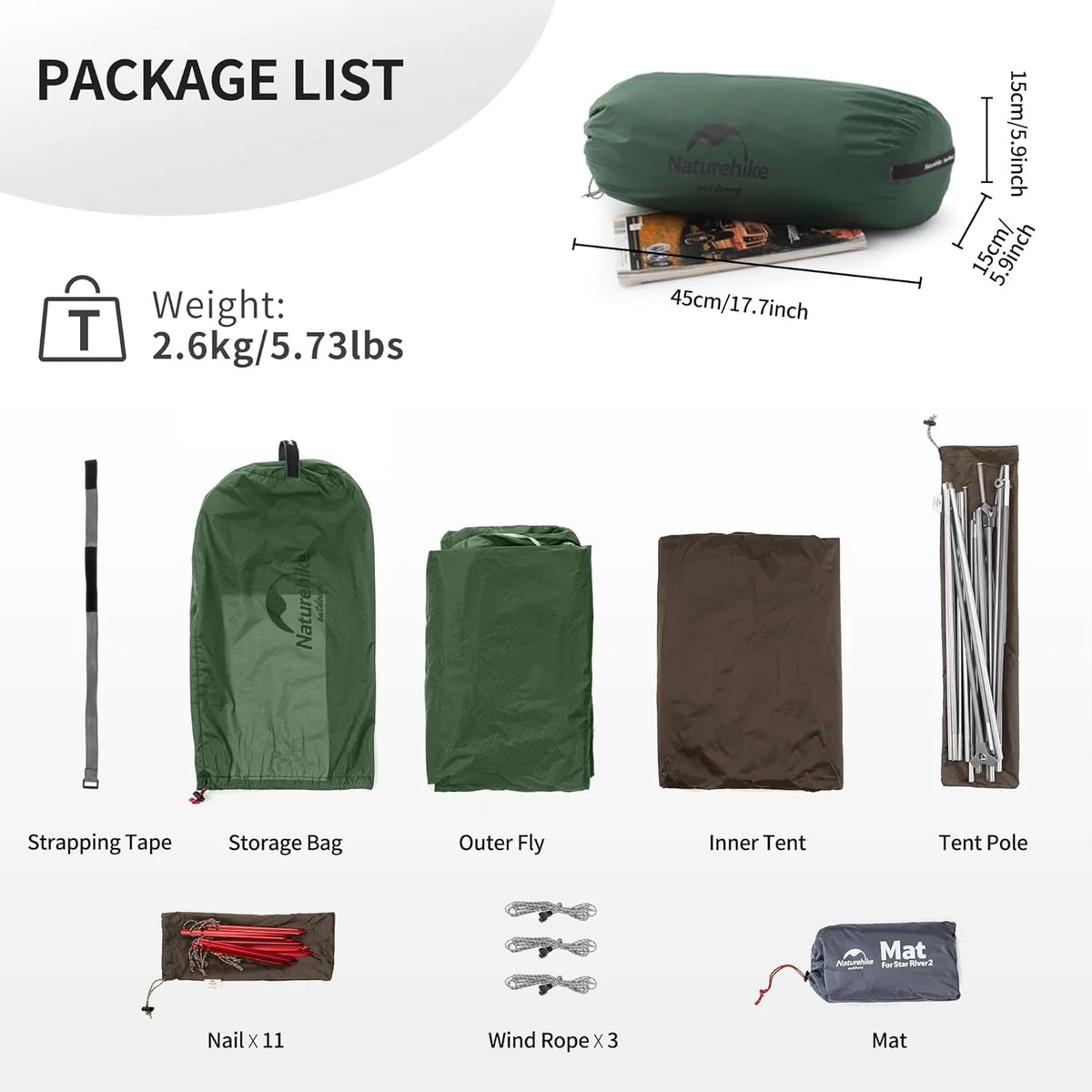 Naturehike Star River Ultralight Waterproof Four Season Hiking Tent