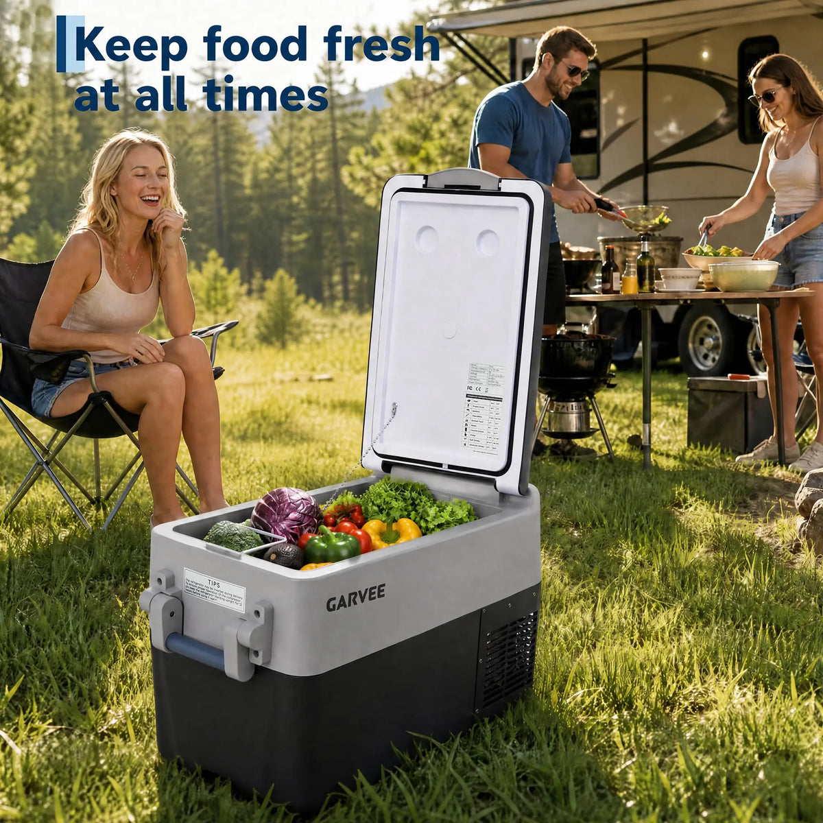 HiMISS Portable Dual Zone Car Refrigerator Freezer