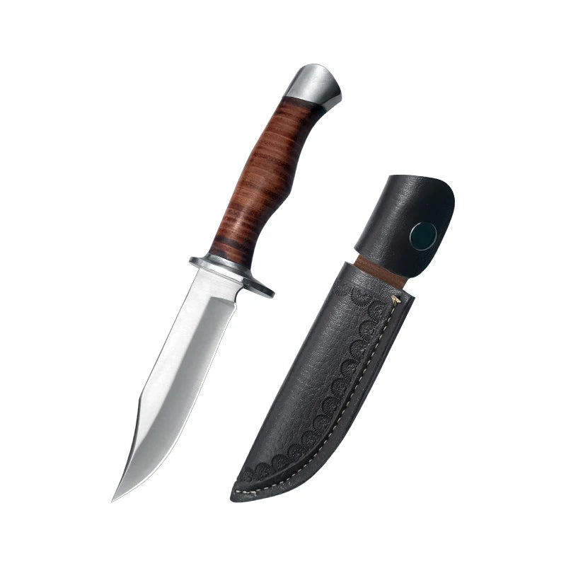 Gdekls Stainless Steel Hunting Knife For Outdoor Camping And Survival