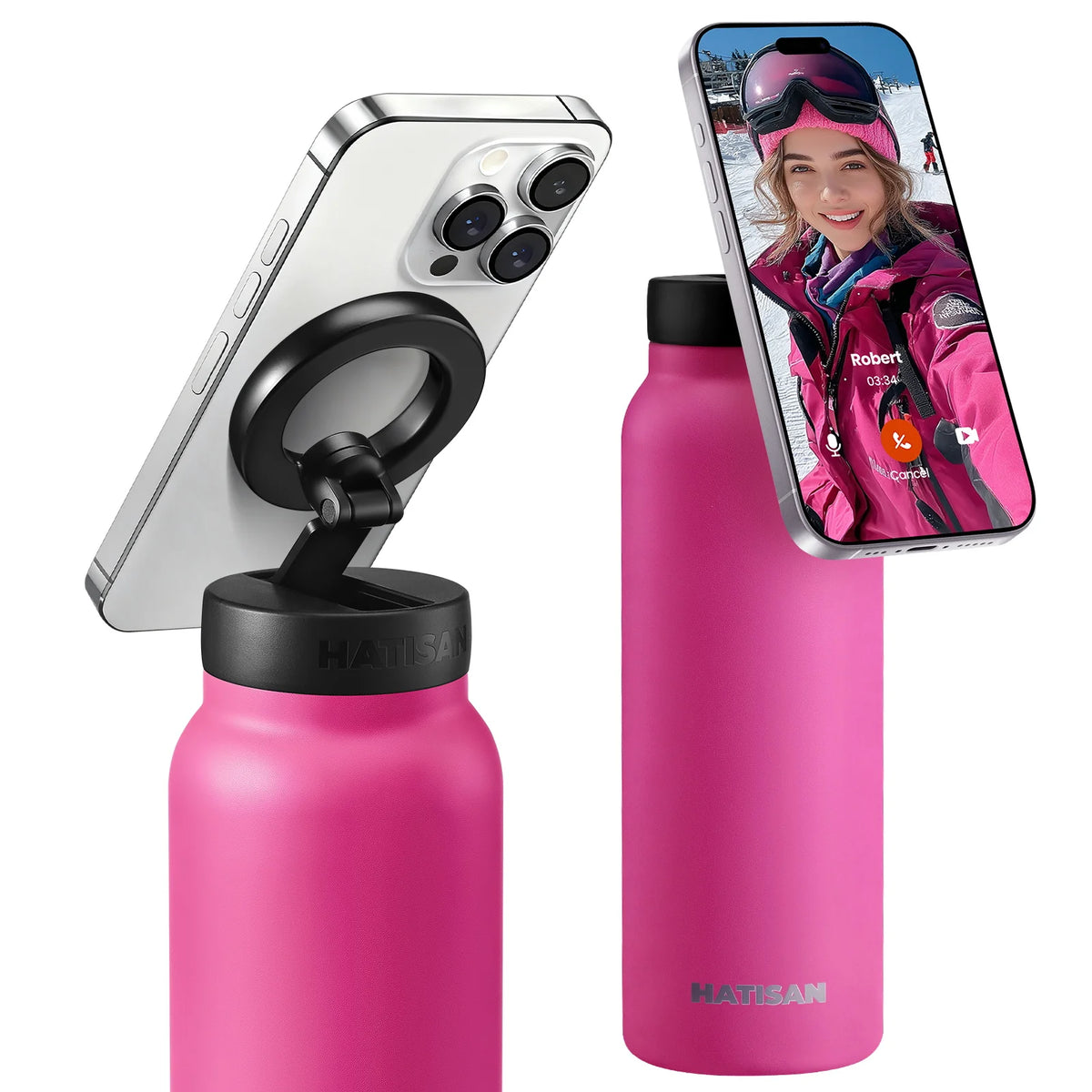 HATISAN Stainless Steel Insulated Vacuum Flask for Drinks