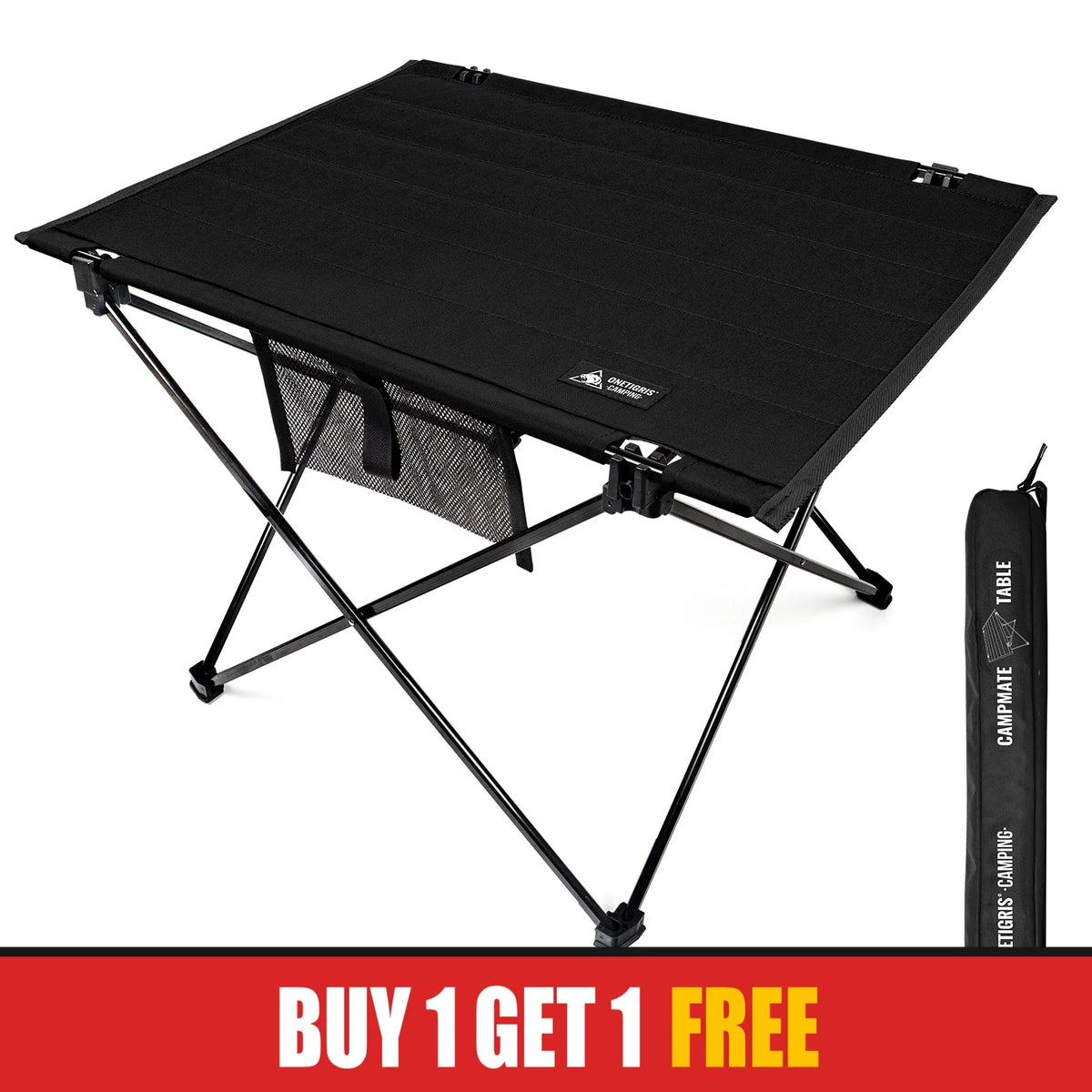 OneTigris Foldable Camping Table With Portable Storage For Outdoor Trips