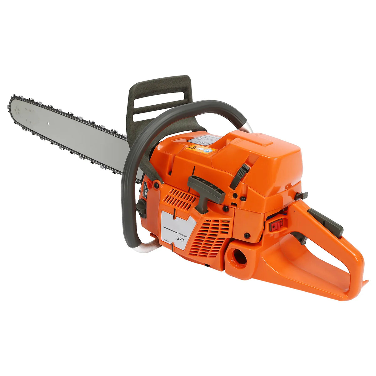 72cc 2700rpm Gas Powered Chainsaw with 24'' Guide Bar Saw Chain with 2-Stroke Engine and 26 Oz Fuel Tank for Forest Harvesting, Cutting Wood, Pruning Branches