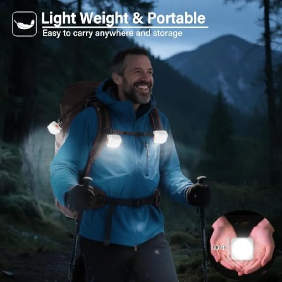 Rechargeable Portable LED Camping Lantern Mini Flashlight for Camping Gear