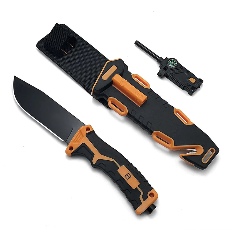 Gdekls Stainless Steel Fixed Blade Outdoor Survival Knife With Sheath