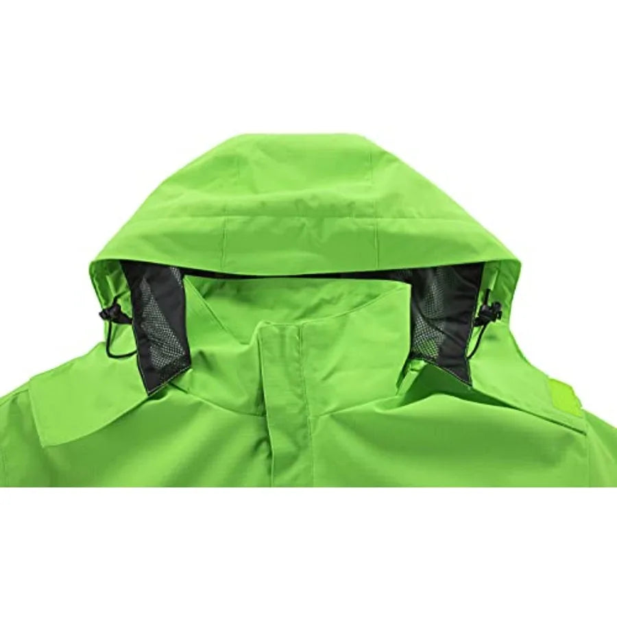 OTU Women's Lightweight Waterproof Hooded Outdoor Rain Jacket