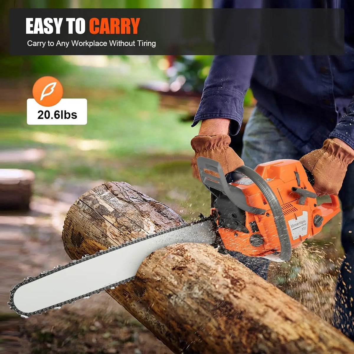 Premium 2 Stroke Gas Powered Chainsaw For Efficient Wood Pruning