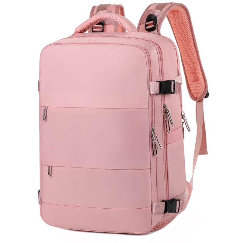 Large Capacity Backpack Carry On Luggage Travel Bags with USB Charging Port Waterproof Laptop Bag for Outdoor Hiking Climbing