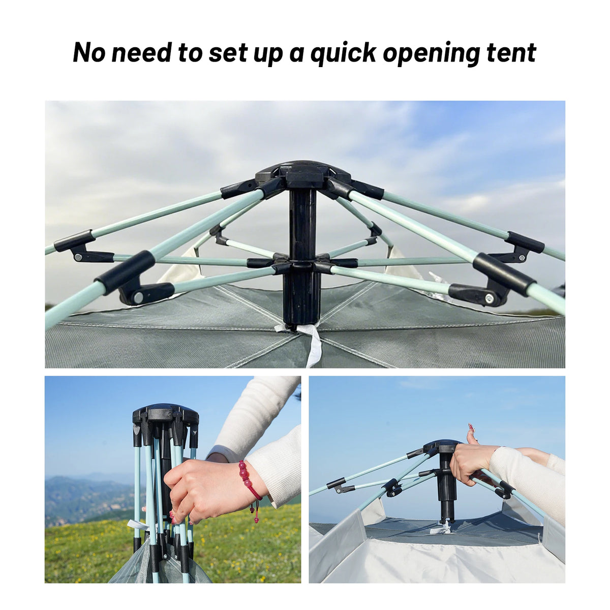 Pakicetus Instant Pop Up Camping Tent With Quick Easy Setup