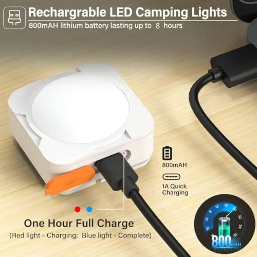 Rechargeable Portable LED Camping Lantern Mini Flashlight for Camping Gear