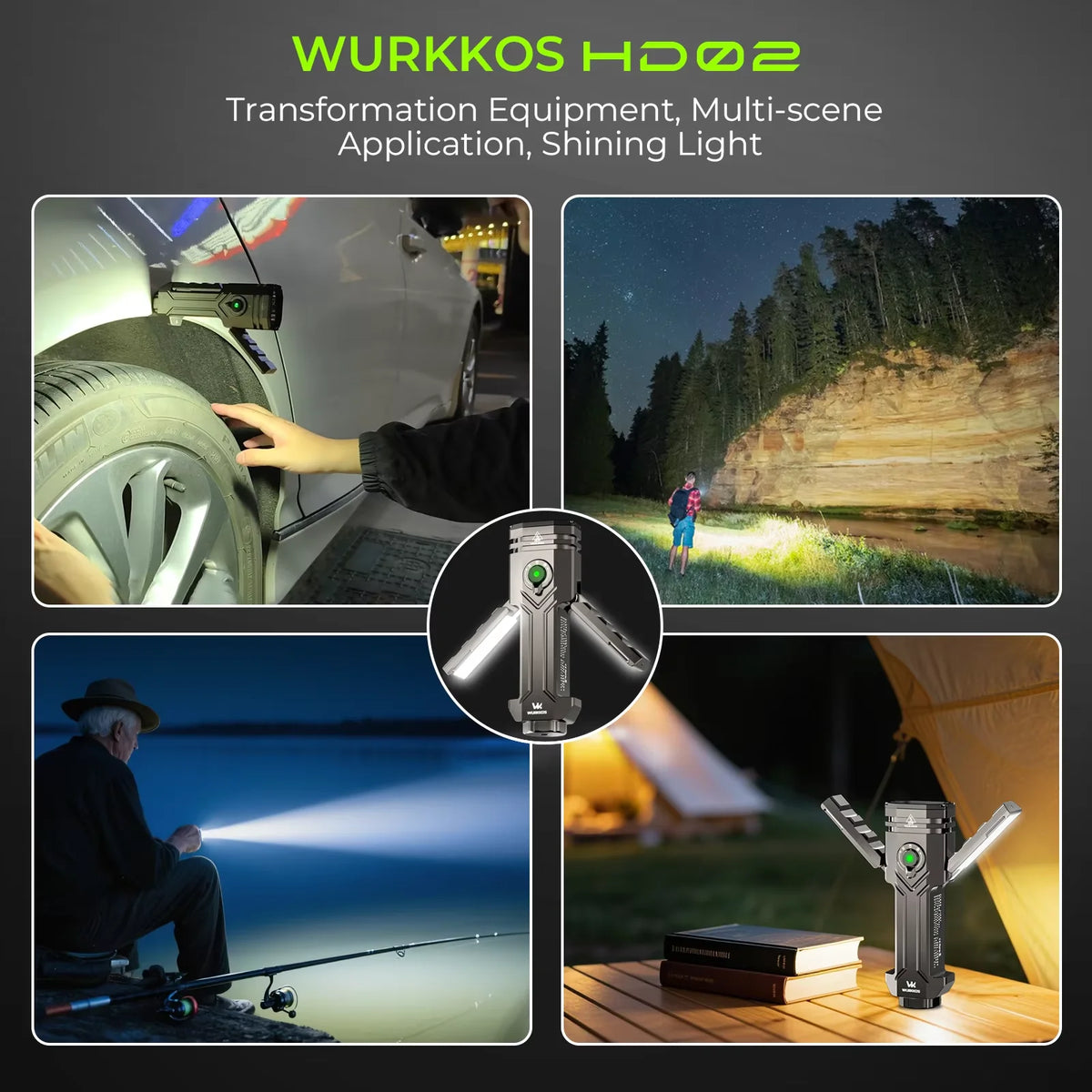 Wurkkos HD02 Portable LED Camping Flashlight for Outdoor Use