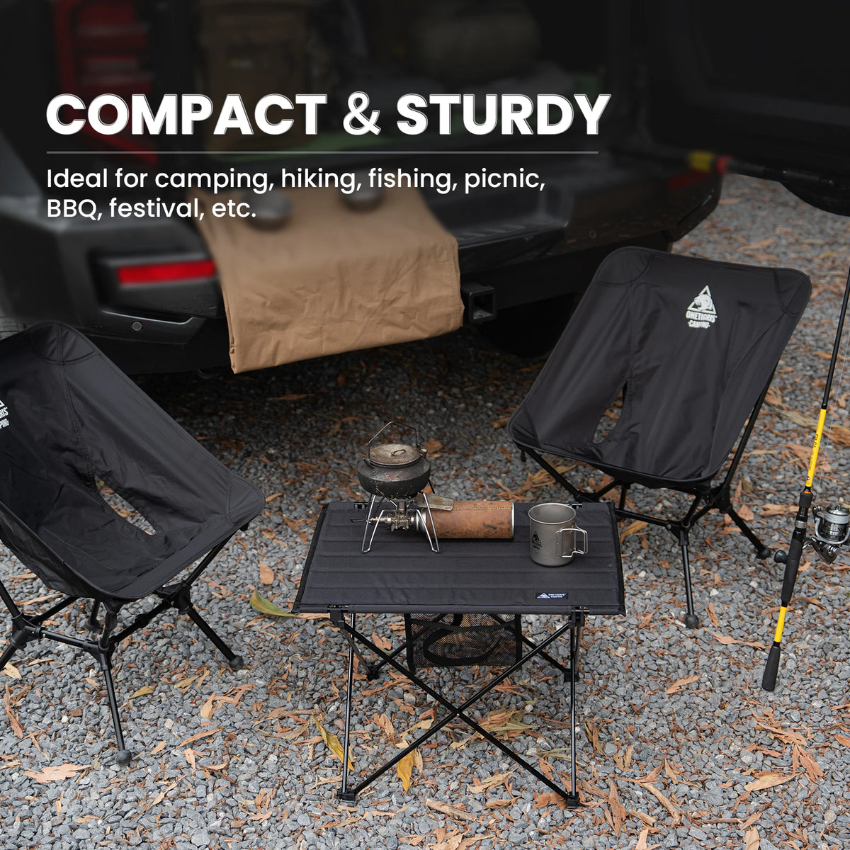 OneTigris Foldable Camping Table With Portable Storage For Outdoor Trips
