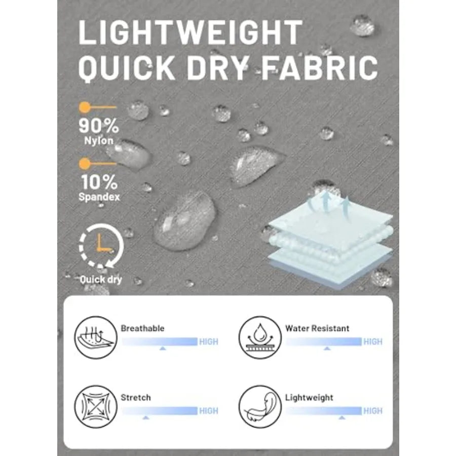 Men Quick Dry Water Resistant Cargo Shorts For Outdoor Activities