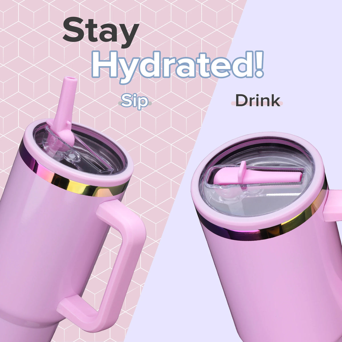 Fastsub Stainless Steel Insulated Tumbler With Handle for Hot and Cold Drinks