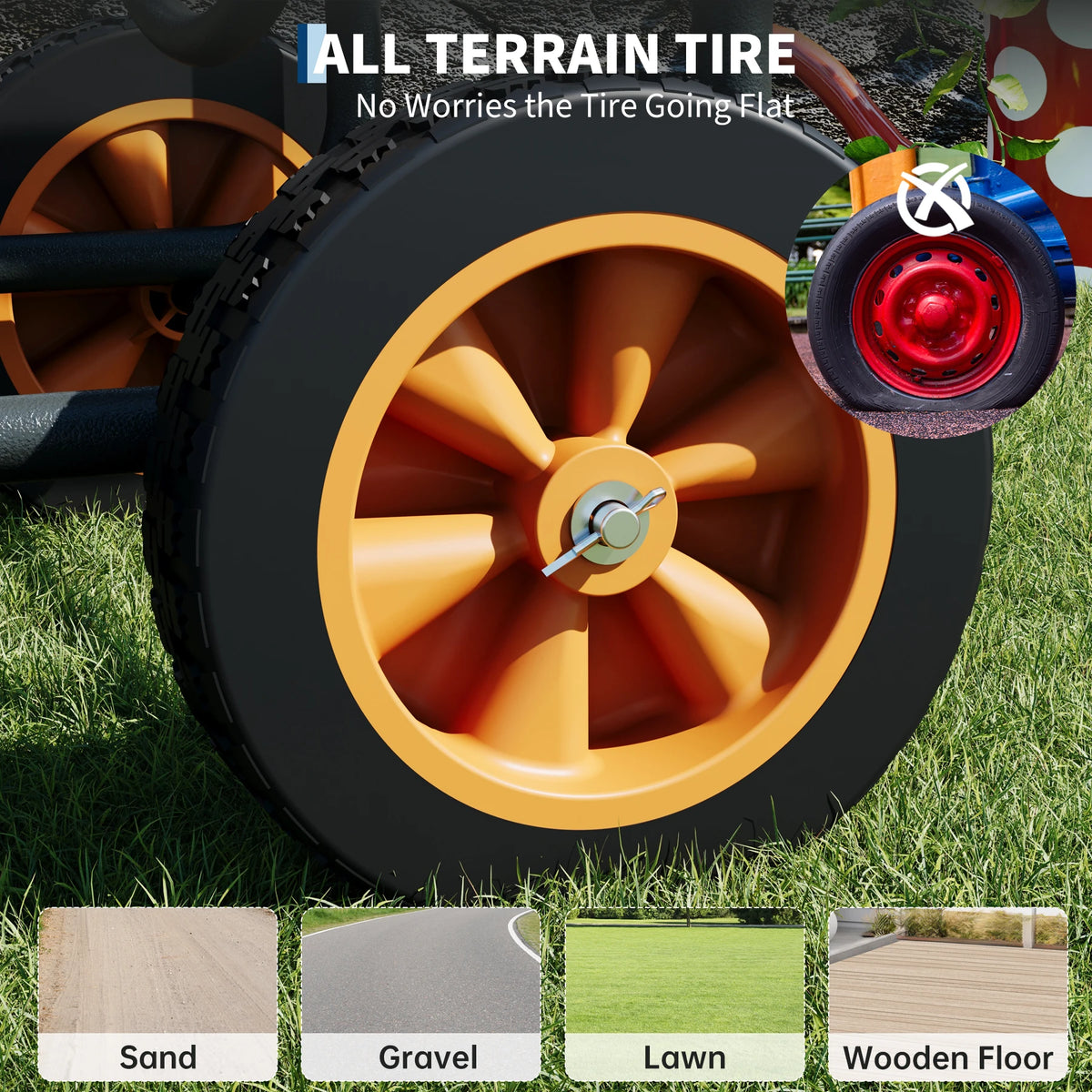 Upgrade Hose Reel Cart Garden Hose Cart 4 Wheels 300FT Capacity with Buckle 1.8m 20mm Hose Outdoor Water Hose Storage Trolley Easy Assembly – For Lawn, Yard, Patio, Car Washing