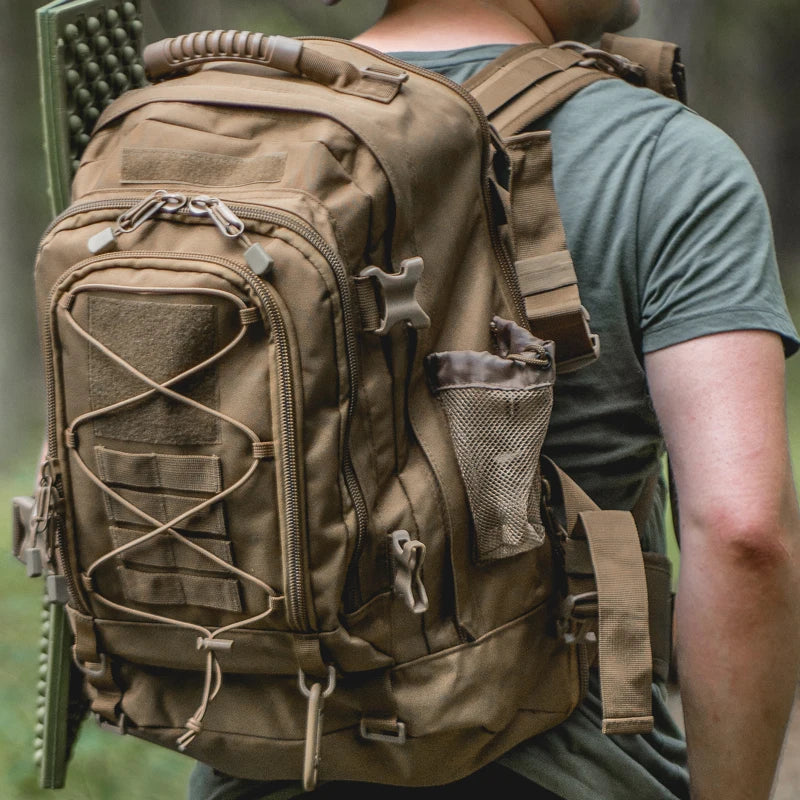 LQARMY Nylon Tactical Backpack For Outdoor Hiking And Camping