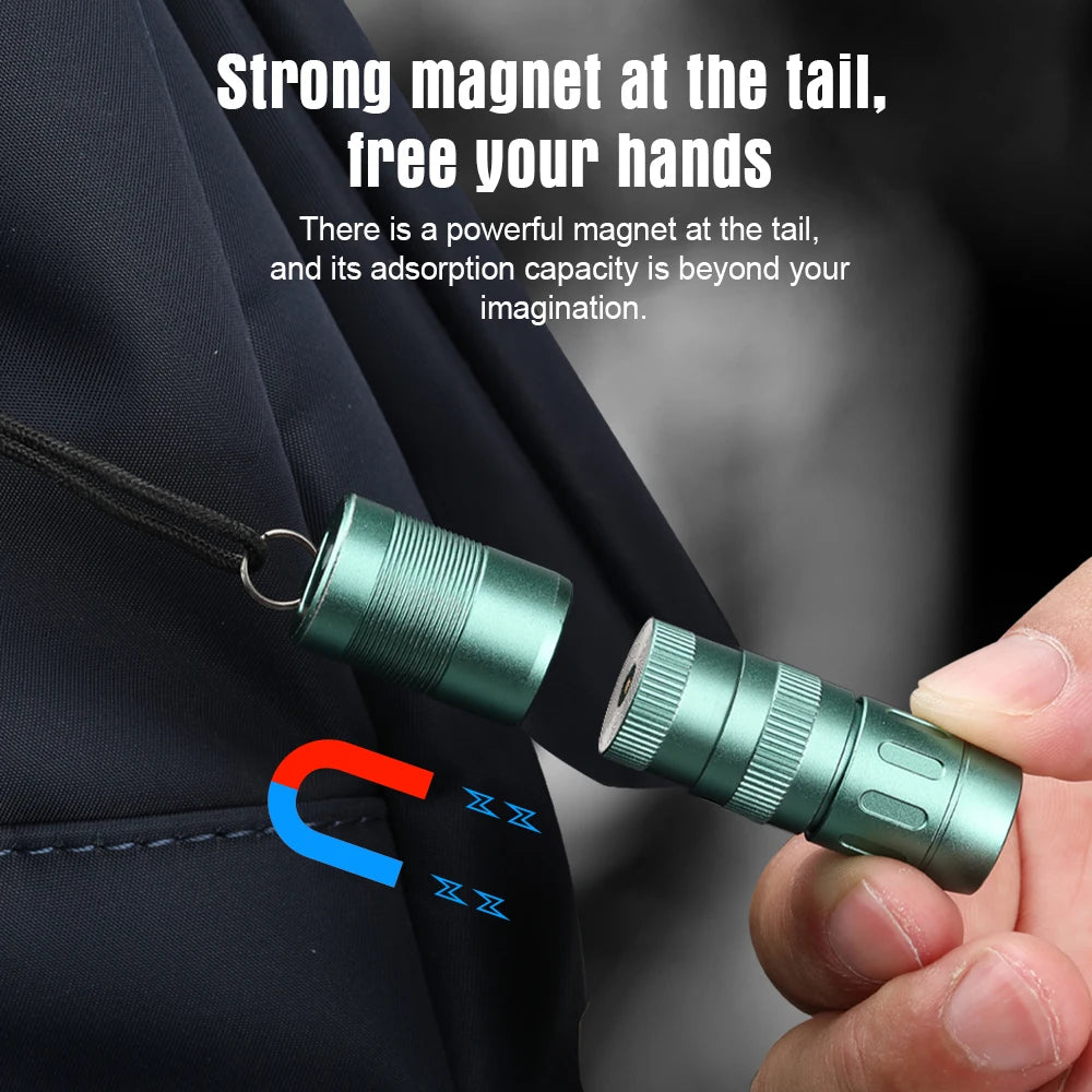 TrustFire Portable Magnetic Rechargeable LED EDC Flashlight