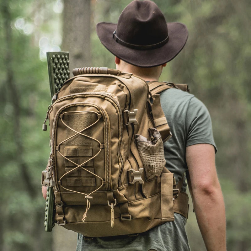 LQARMY Nylon Tactical Backpack For Outdoor Hiking And Camping
