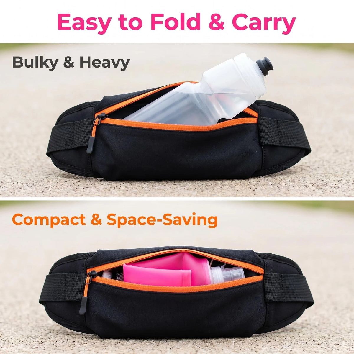 Collapsible Silicone Water Bottle With Bite Valve Outdoor Adventure Gear