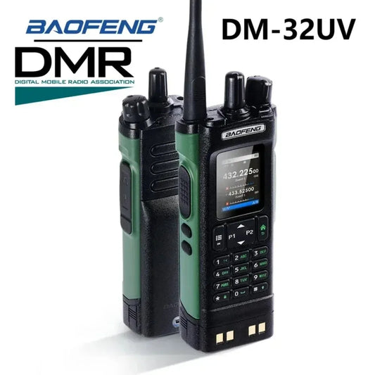 Baofeng DM-32 DMR Digital Radio GPS APRS Air Band Rx AES256 Recording Type-C Dual Time Slot Ham Walkie Talkie Tier