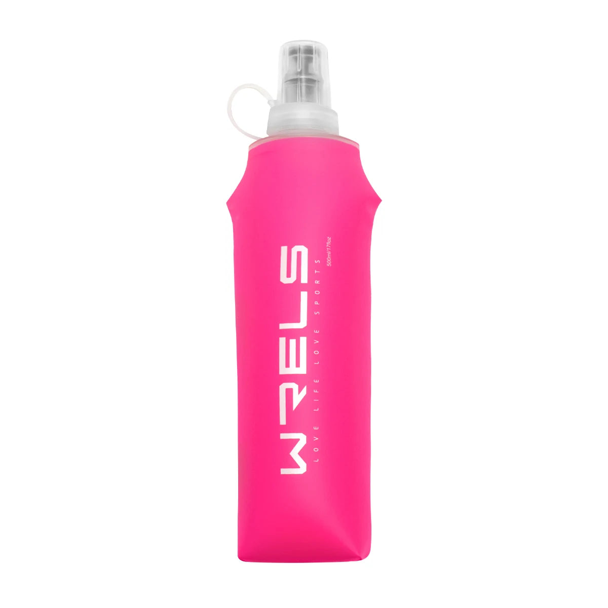 WRELS Collapsible Silicone Water Bottle For Outdoor Camping And Running