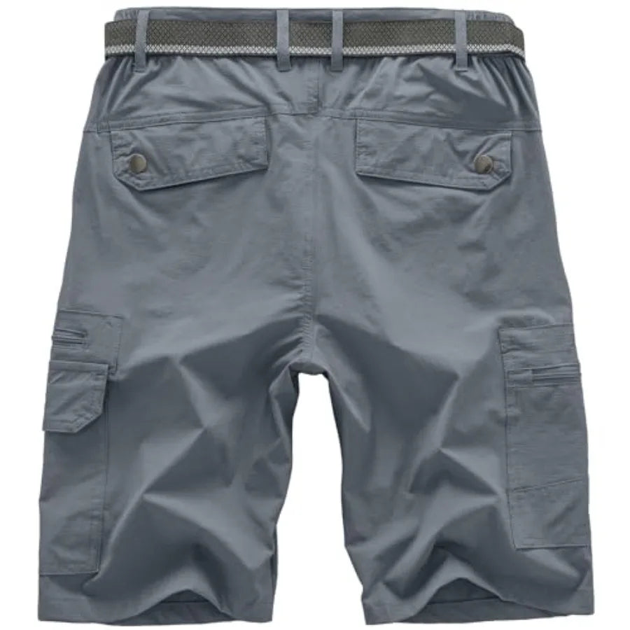 Mens Water Resistant Quick Dry Expandable Waist Hiking Shorts