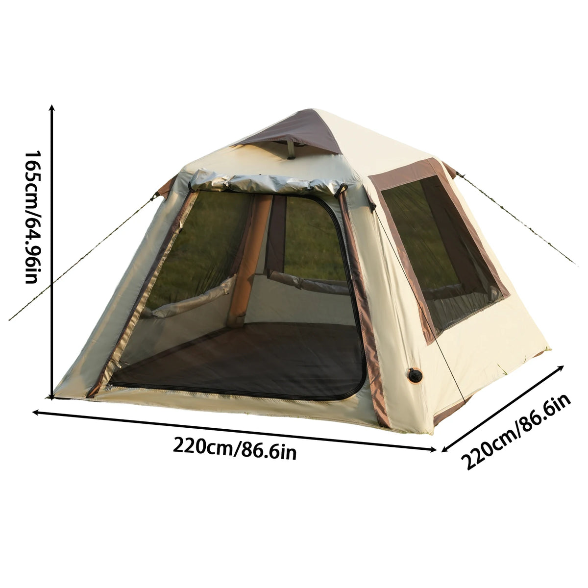 Pakicetus Weather Resistant Inflatable Glamping Tent