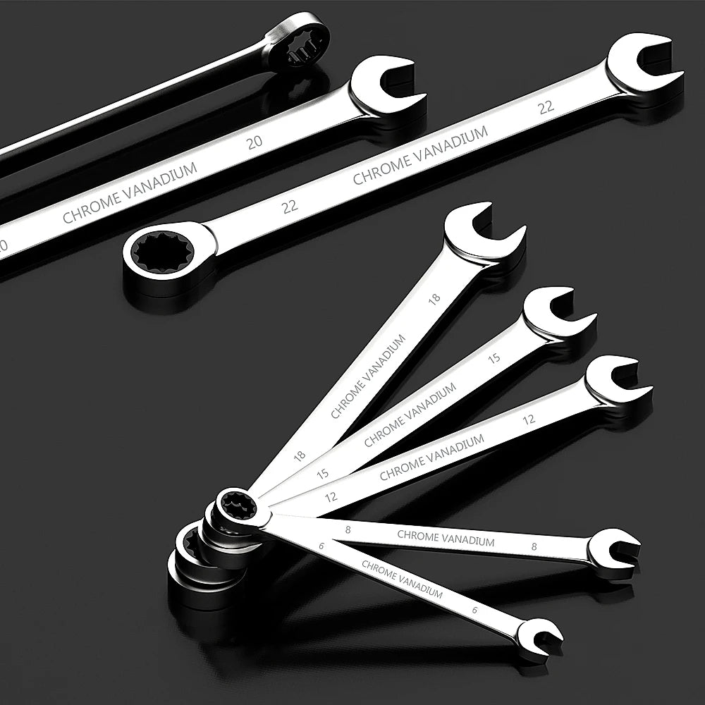 Universal Torx Wrench Adjustable Torque 6-19mm Ratchet Spanner for Bicycle Motorcycle Car Repair Tools Mechanical Tool