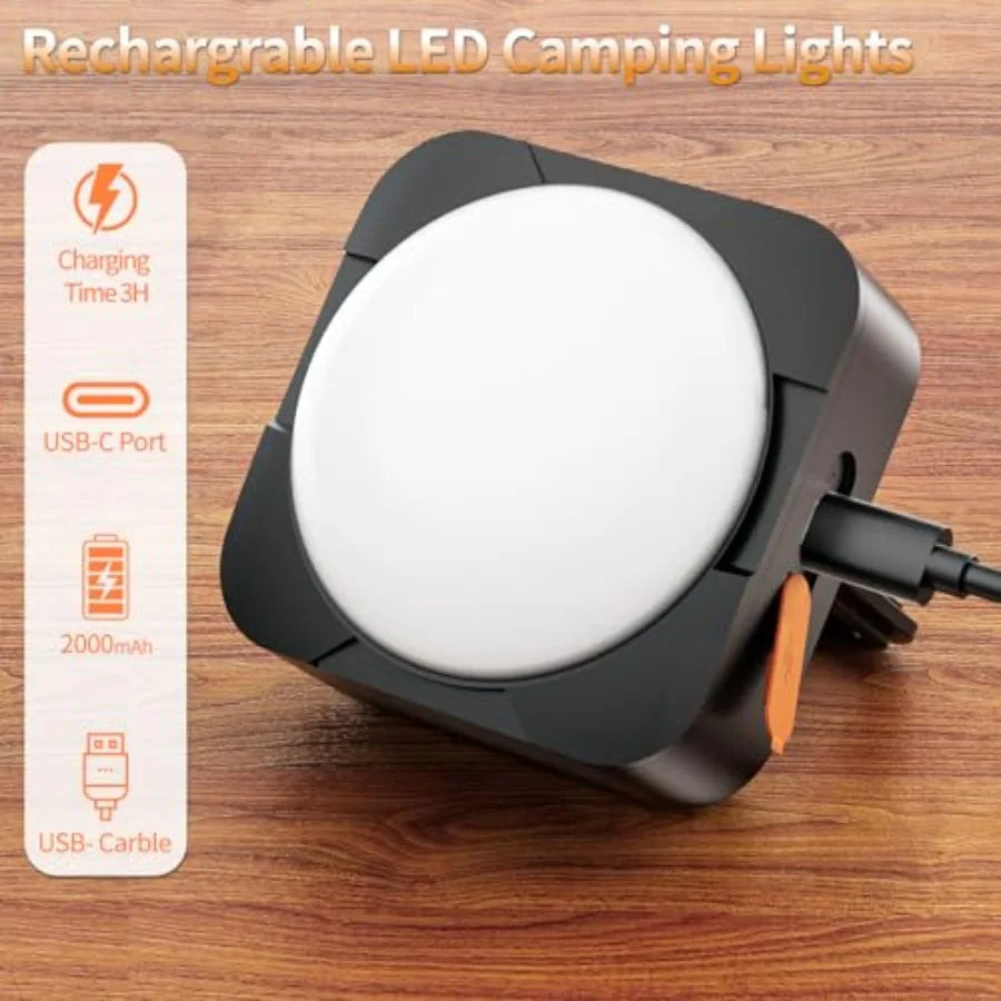 Rechargeable Portable LED Camping Lantern for Tents and Outdoor Adventures