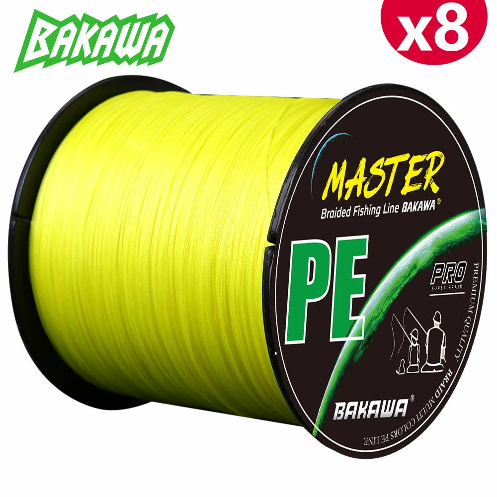 BAKAWA 8 Strands Fishing Line 300M ultifilament Braided PE Wire Super Durable Carp Fly Sea Saltwater Weave Extreme Tool