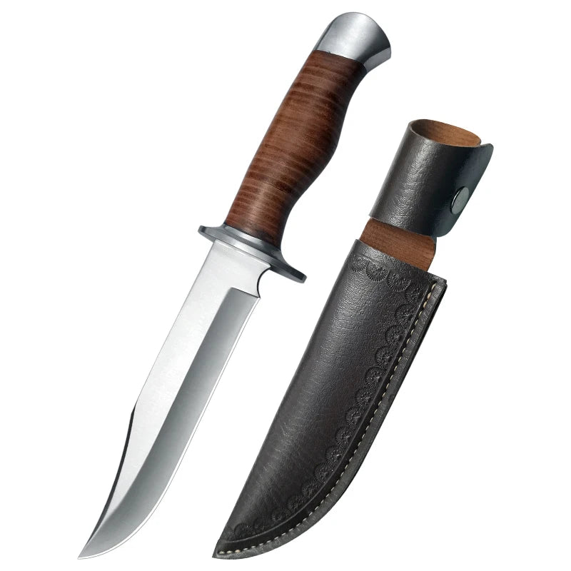 Gdekls Stainless Steel Hunting Knife For Outdoor Camping And Survival