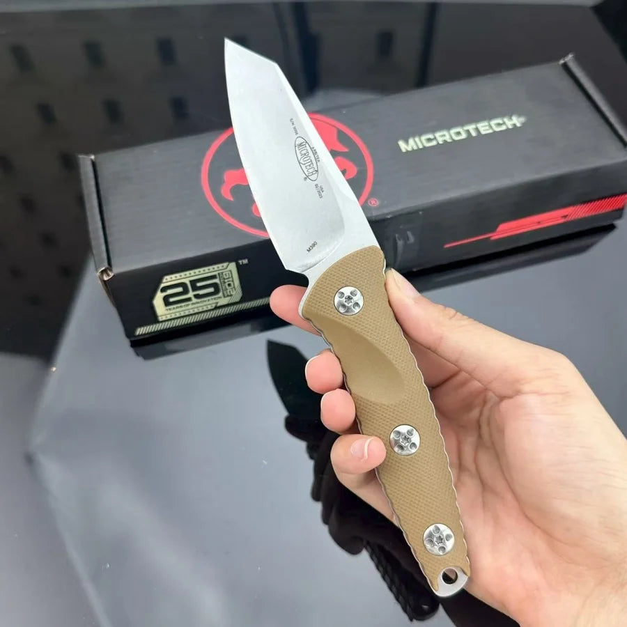 High-quality 93M Professional-level Tactical Knife Outdoor Camping Hiking Survival EDC Tool Fishing Knife for Men As A Gift