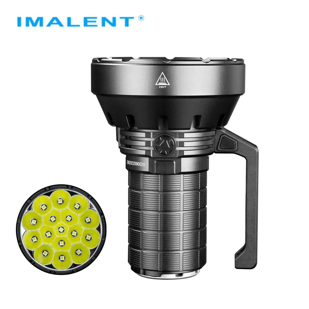 IMALENT SR16 55000 Lumen Tactical Flashlight Rechargeable Zoom Searchlight