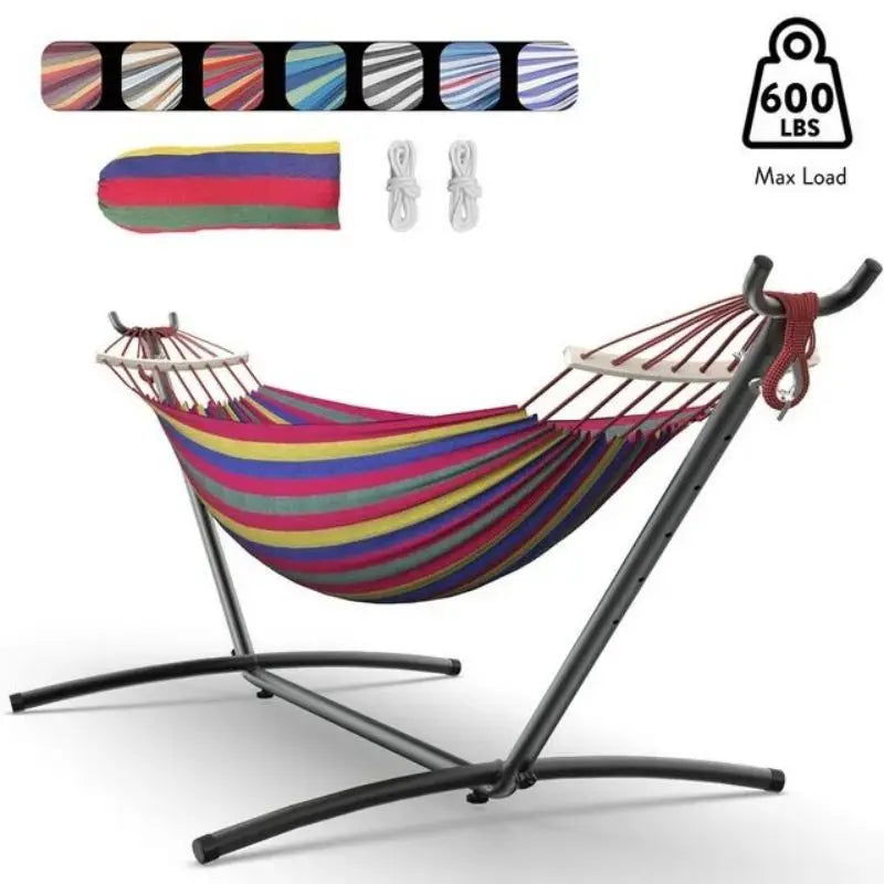 Gyroor Heavy Duty Adjustable Stand Mounted Hammock For Relaxation