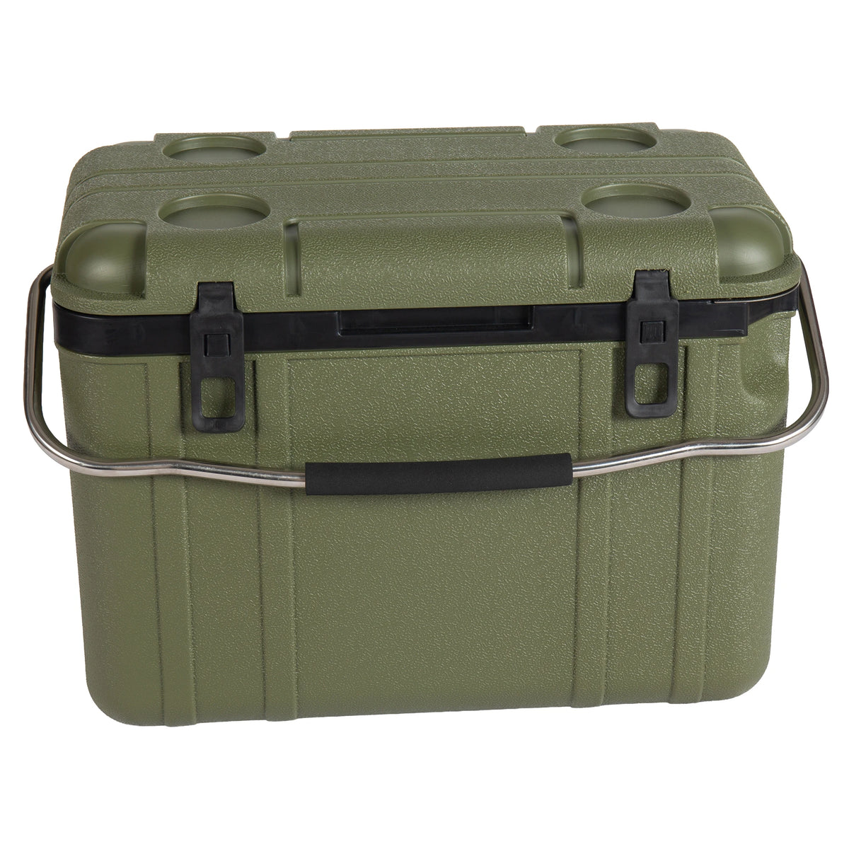25 Quart Green Hard Shell Cooler Box, Ultra‑Light Insulated Ice Chest Cooler, Heavy‑Duty Portable Cooler with 5‑7 Days Ice Retention, for Camping Tailgating Job Site Fishing Outdoor Adventures