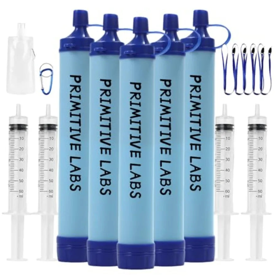 Emergency Water Filter Straw for Camping Hiking Travel and Survival