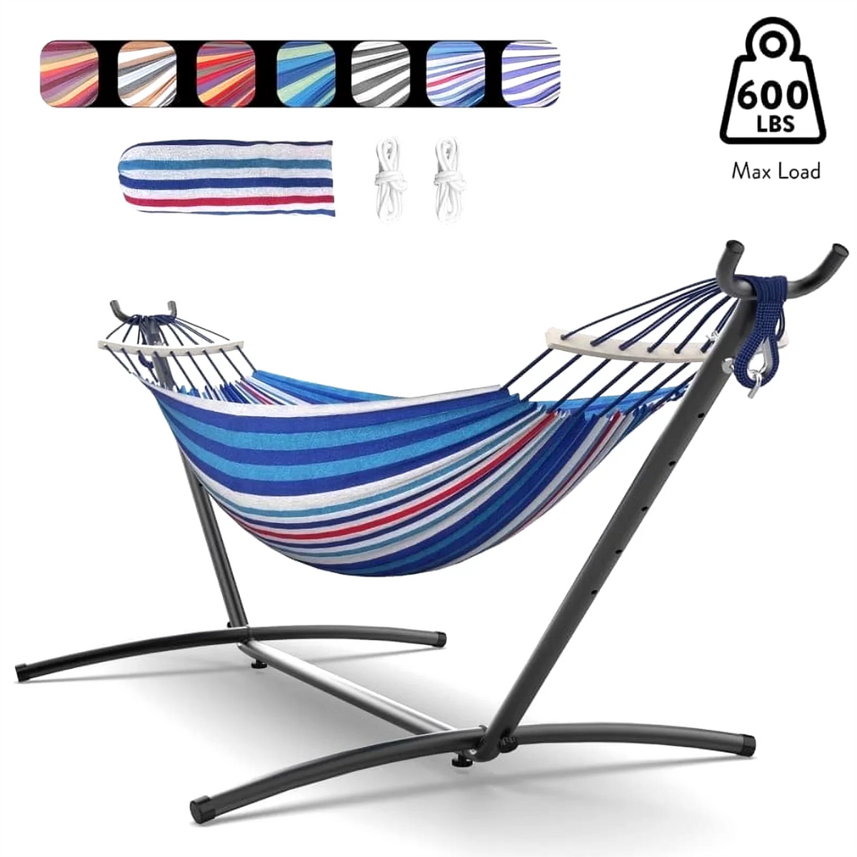 Gyroor Heavy Duty Adjustable Stand Mounted Hammock For Relaxation