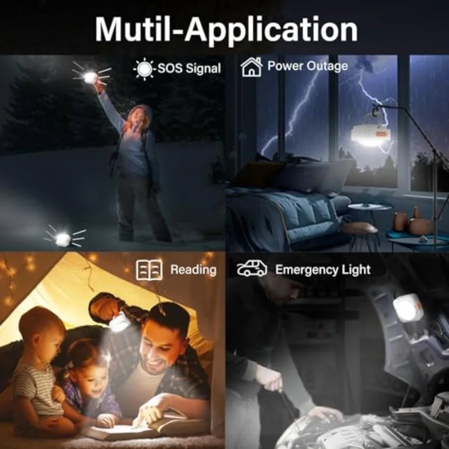 Rechargeable Portable LED Camping Lantern Mini Flashlight for Camping Gear