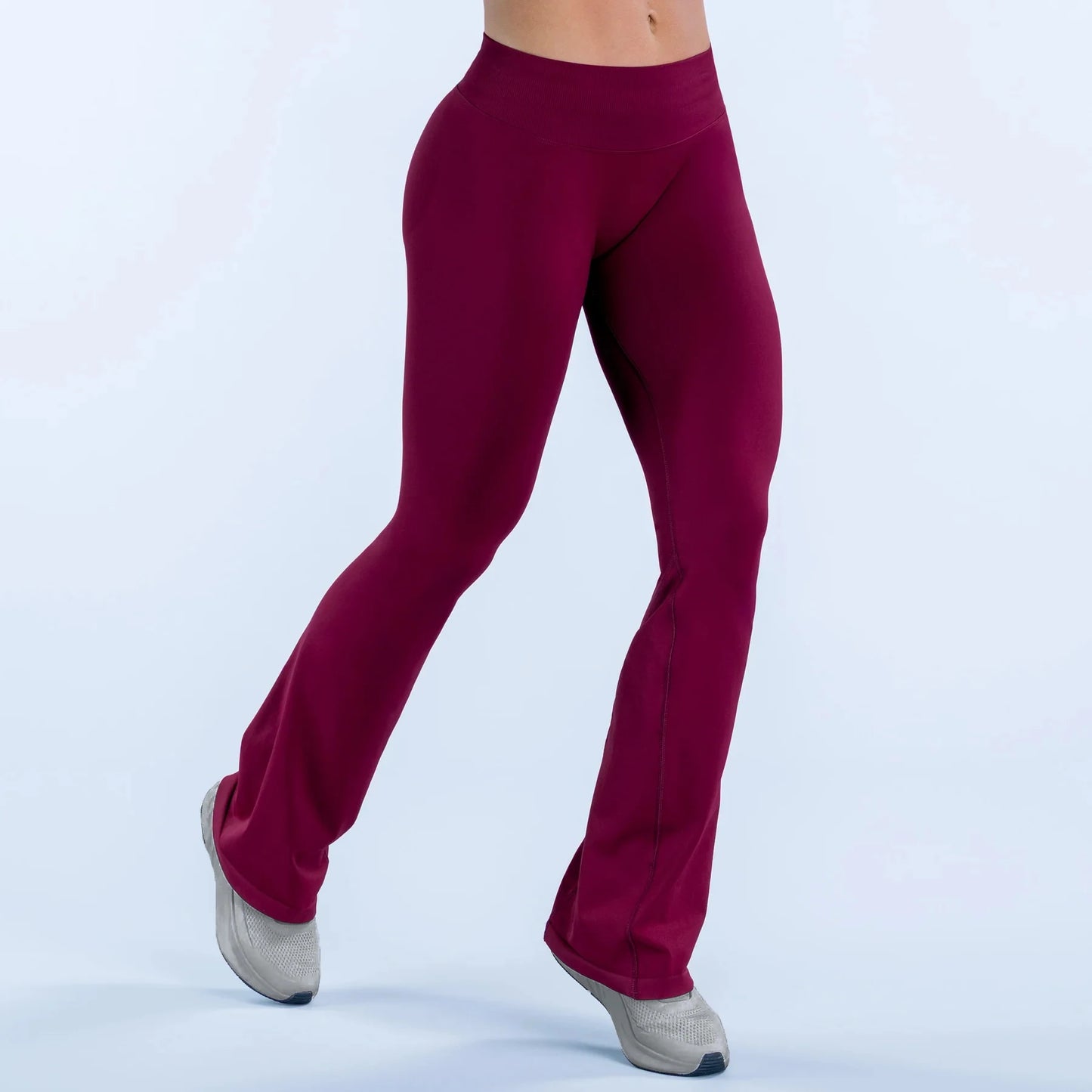 NCLAGEN Women Seamless Flare Leggings For Pilates And Yoga