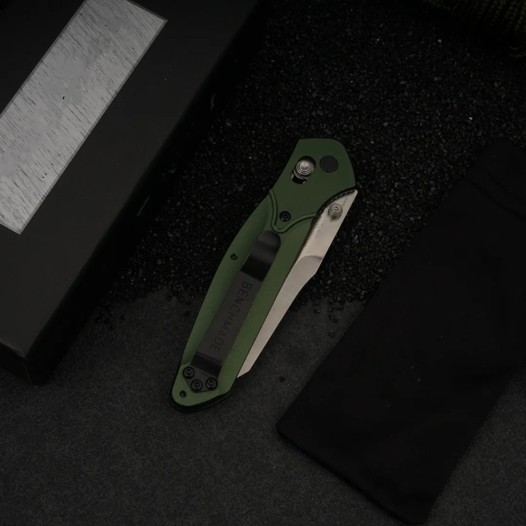 Osborne Bm940 Stainless Steel Drop Point Folding Knife With Aluminum Handle