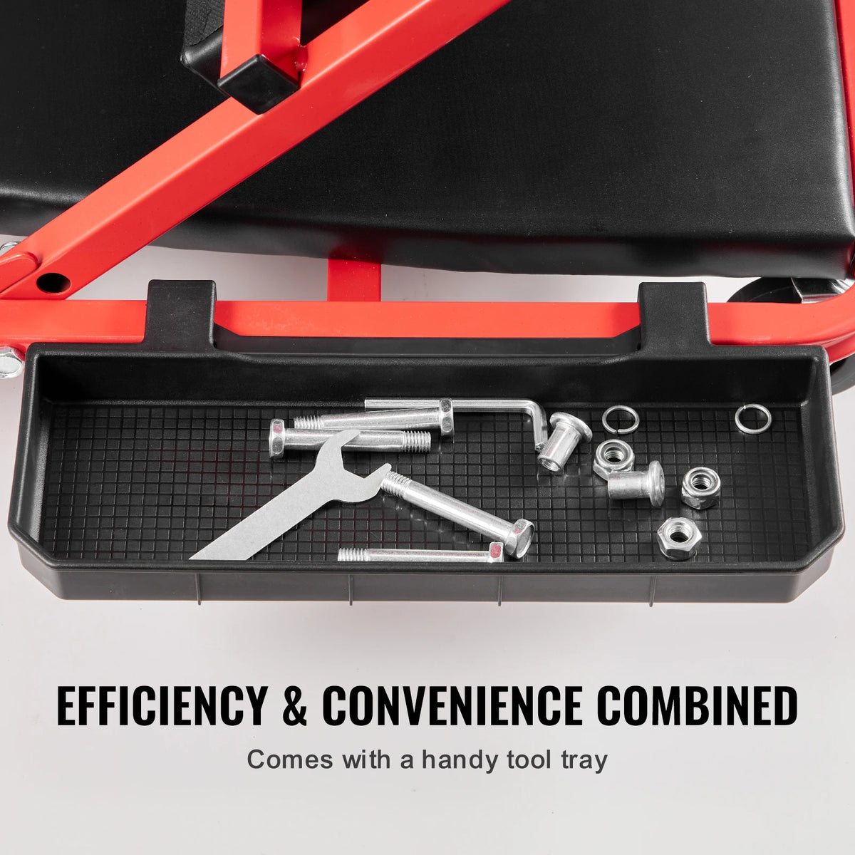 VEVOR Foldable Garage Creeper With Padded Seat And Tool Tray