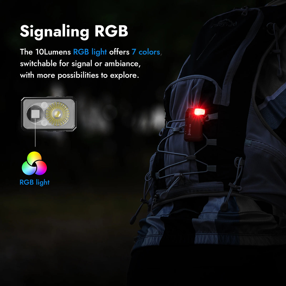 WUBEN G5 Rechargeable Magnetic LED EDC Flashlight for Handsfree Use