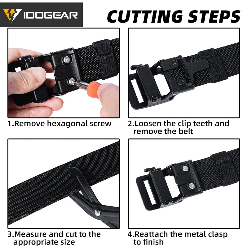 Idogeartactual Adjustable Ratchet Belt With Durable Nylon Construction