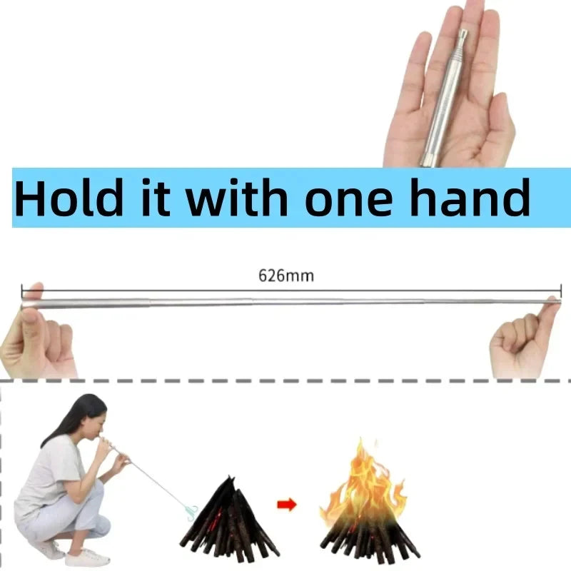 Handheld Telescopic Camping Bellows For Quick Campfire Ignition