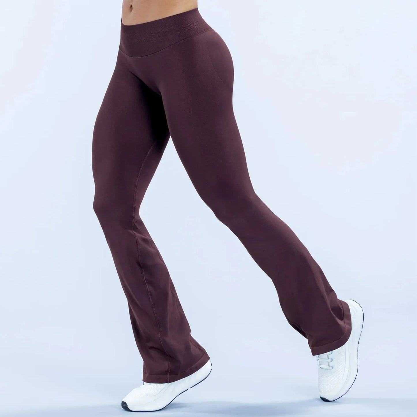 NCLAGEN Women Seamless Flare Leggings For Pilates And Yoga