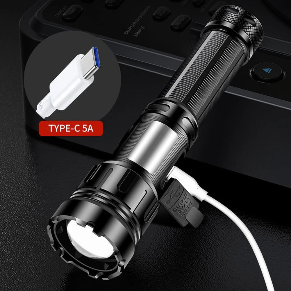 Atuotin 800 Lumens COB LED Flashlight IPX4 Rechargeable Outdoor Torch