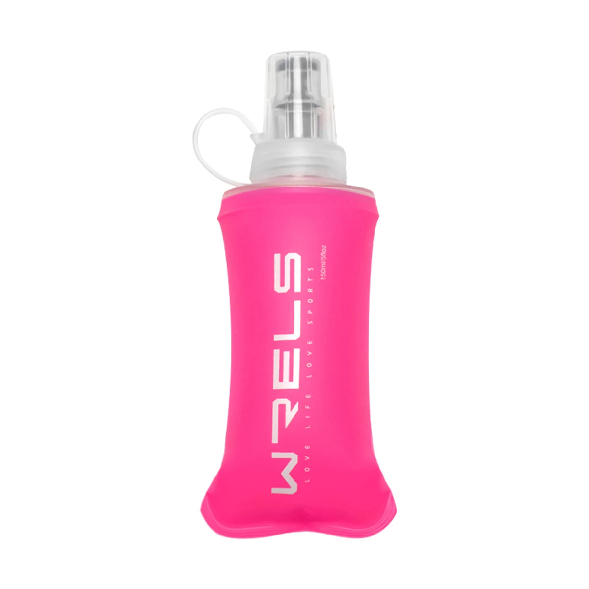 WRELS Collapsible Silicone Water Bottle For Outdoor Camping And Running