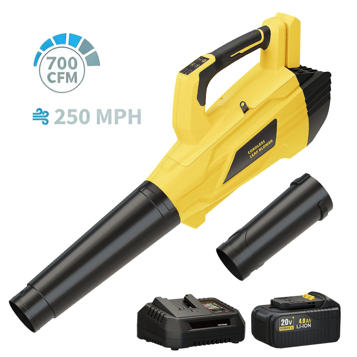 GAOMON Cordless Leaf Blower 550 CFM 150 MPH Outdoor Cleaning
